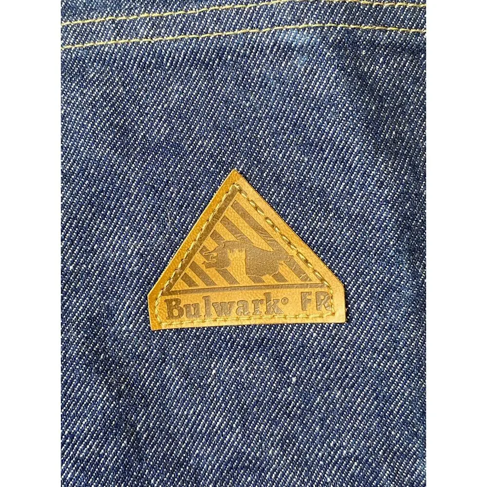 Bulwark FR Men's Blue Denim Relaxed Fit Protective Apparel Jeans Size 42X30